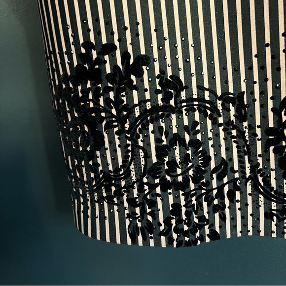 Glow Collection Brown & Black Midi Skirt Size 10 - Picture 7 of 11